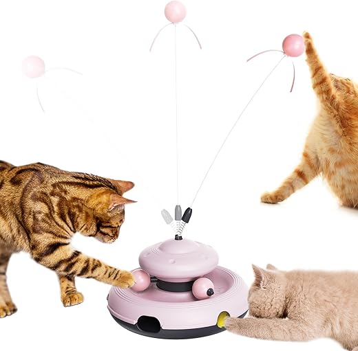Jouet 3-en-1 pour Chats d'Intérieur