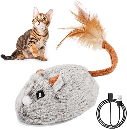 Souris Électrique Rechargeable pour Chats