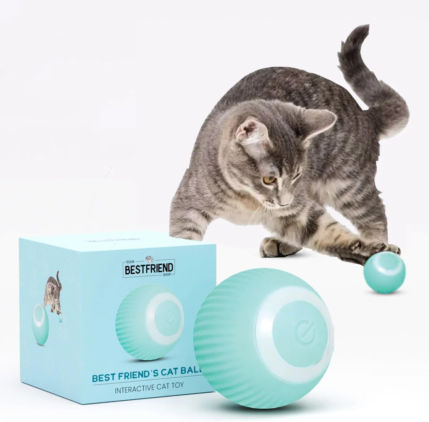 Balle Interactive qui Bouge pour Chats