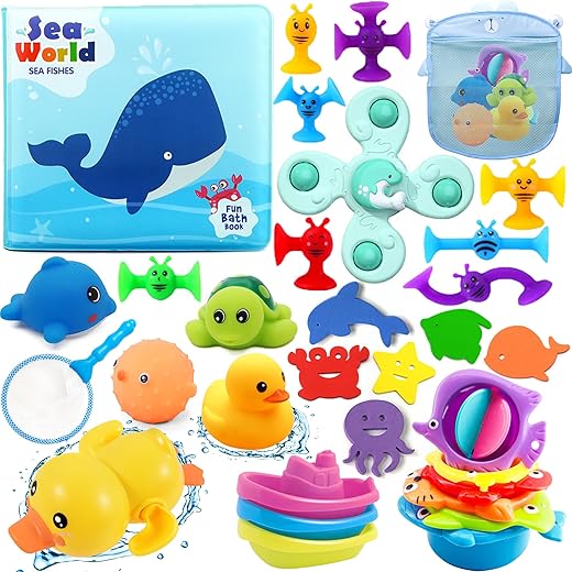 Ensemble de Jouets de Bain Colorés