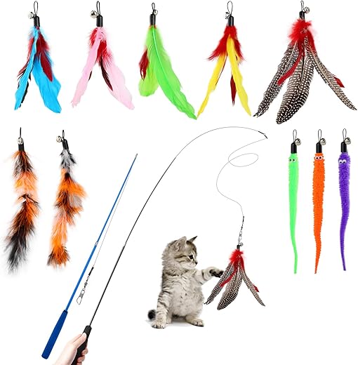 Jouet à Plumes Interactif pour Chats
