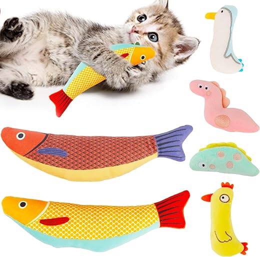 Jouets en Peluche pour Chats avec Herbe