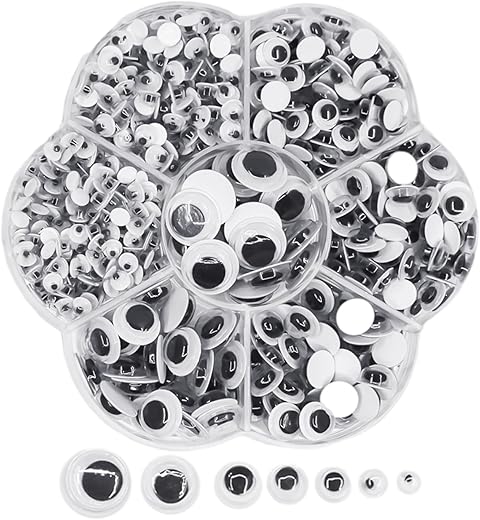 Lot de 700 Yeux Autocollants pour Bricolage