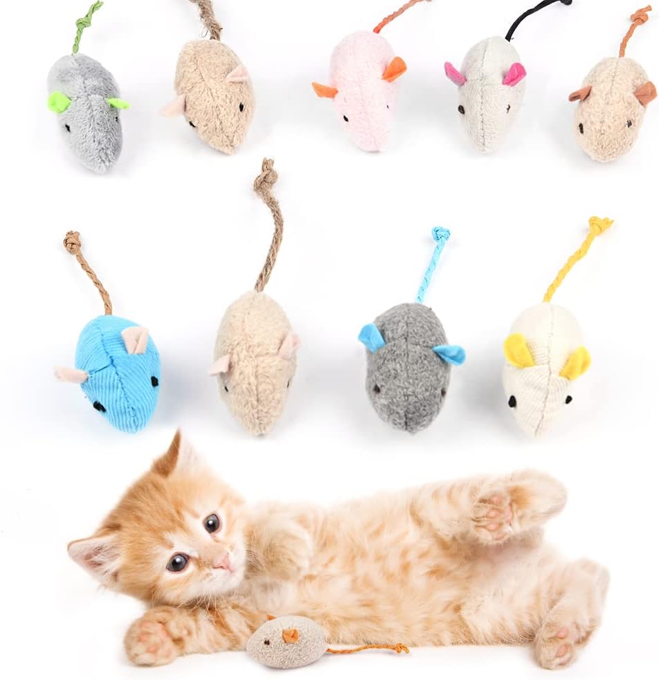 Souris en Peluche avec Herbe à Chat