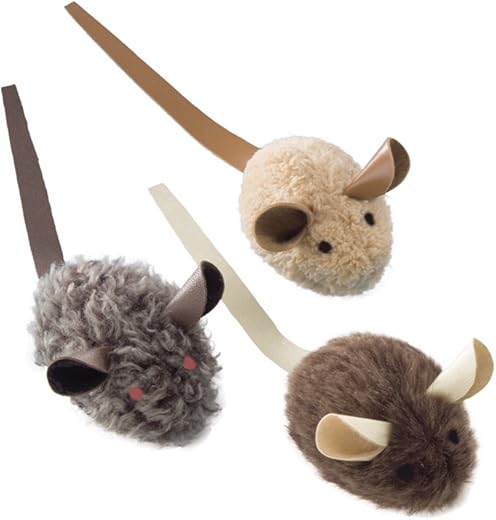 Souris en Peluche pour Chats
