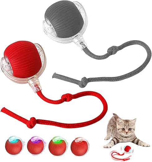 Balle Interactive Électrique pour Chats