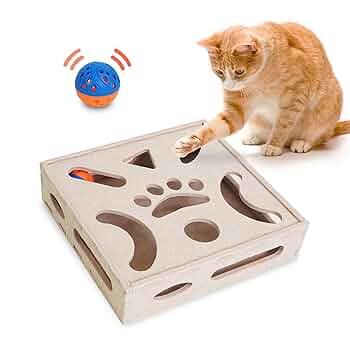 Jouet Puzzle Interactif pour Chats