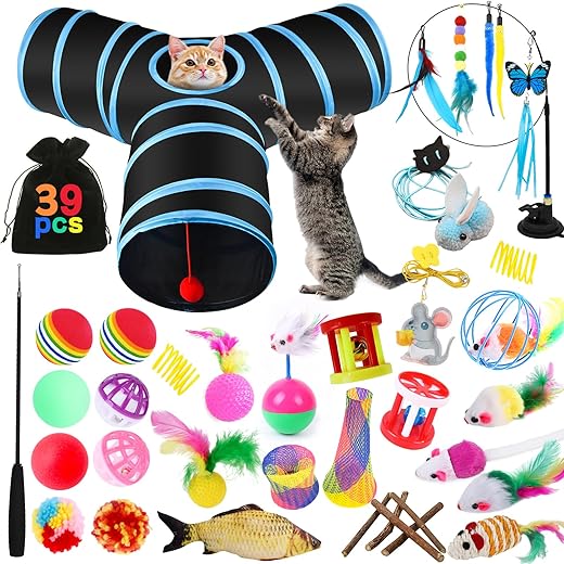 Kit de 39 Jouets Amusants pour Chats
