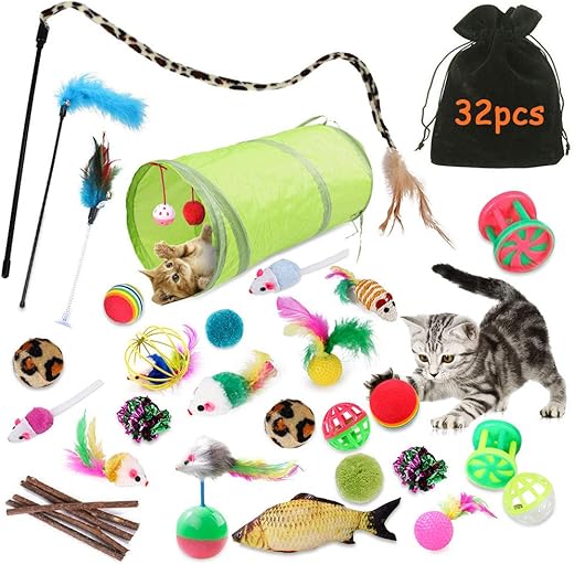 Kit de Jouets pour Chats TOPSEAS