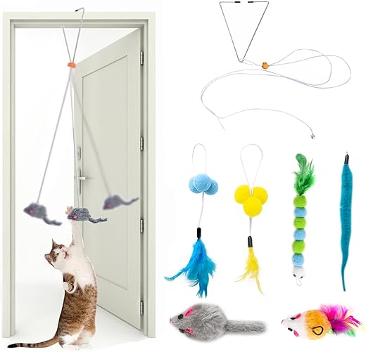 Lot de Jouets Suspendus pour Chats