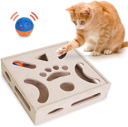 Puzzle Interactif pour Chats d'Intérieur