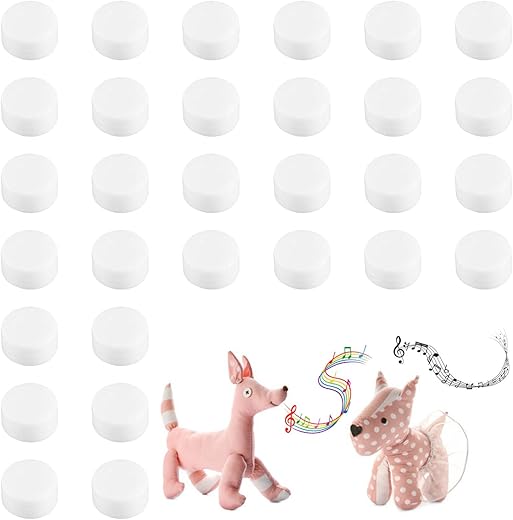 30 Hochets plastiques transparents avec grelots