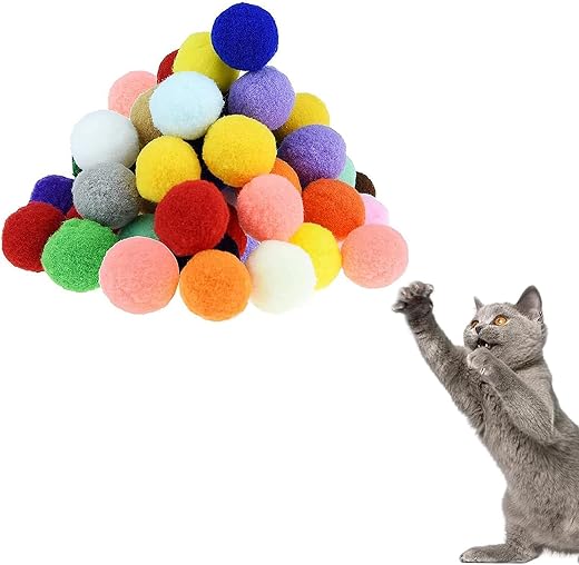Lot de 10 boules en peluche 5 cm